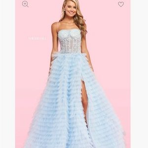 Sherri Hill blue dress size 4 originally $350